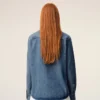 Chemise Ami de Coeur en coton denim bleu
