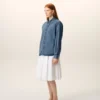 Chemise Ami de Coeur en coton denim bleu