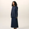 Chemise Ami de Coeur en coton denim bleu