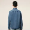 Chemise Ami de Coeur en coton denim bleu