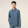 Chemise Ami de Coeur en coton denim bleu