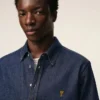 Chemise Ami de Coeur en coton denim bleu