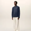 Chemise Ami de Coeur en coton denim bleu