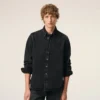 Chemise Ami de Coeur en coton denim noir