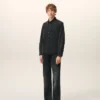 Chemise Ami de Coeur en coton denim noir