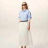 Chemise ample Ami de Coeur à manches longues en coton bleu