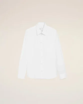 Chemise blanche en coton sur mesure brodée Ami de Coeur