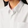 Chemise carrée Ami de Coeur en coton blanc