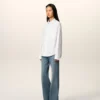Chemise carrée Ami de Coeur en coton blanc