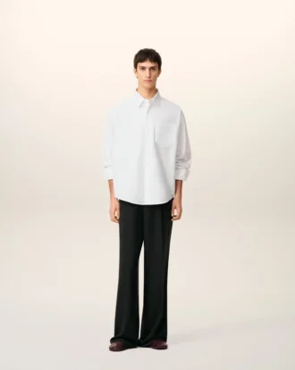 Chemise carrée Ami de Coeur en coton blanc