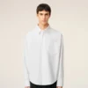 Chemise carrée Ami de Coeur en coton blanc