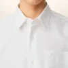 Chemise carrée Ami de Coeur en coton blanc
