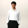 Chemise classique Ami de Coeur en coton blanc