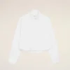 Chemise courte en coton blanc avec motif « Ami de Coeur » en relief