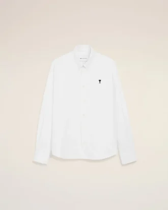 Chemise Oxford Ami de Coeur en coton blanc