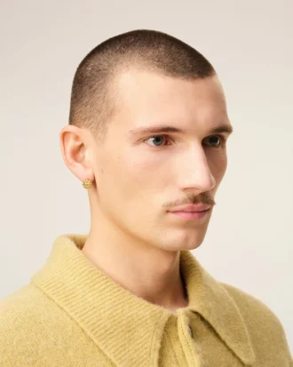 Clous d&rsquo;oreilles en laiton doré