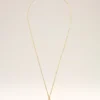 Collier avec pendentif « 1 » en laiton martelé doré