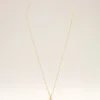 Collier avec pendentif « 8 » martelé en laiton doré
