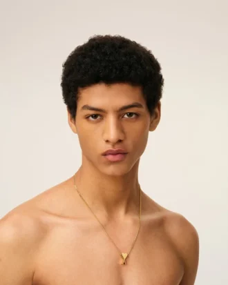 Collier avec pendentif Ami de Coeur en laiton doré