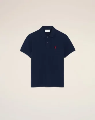 Coton bleu Ami de Coeur Polo rouge