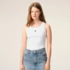 Débardeur Ami de Coeur en coton blanc