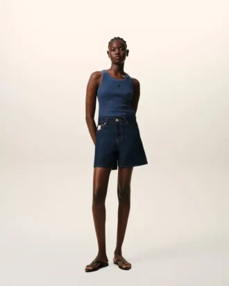 Débardeur Ami de Coeur en coton bleu