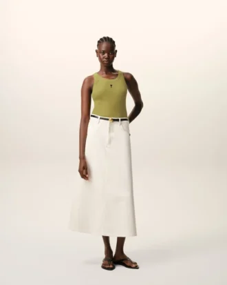 Débardeur Ami de Coeur en coton vert