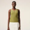 Débardeur Ami de Coeur en coton vert