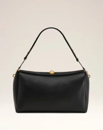 Grand sac Carrousel en cuir noir
