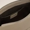 Grand sac carrousel à rabat en cuir de vache gris