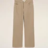 Jean ample en coton beige