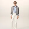 Jean ample en coton blanc