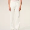 Jean ample en coton blanc
