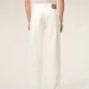 Jean ample en coton blanc