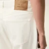 Jean ample en coton blanc