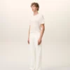 Jean ample en coton blanc
