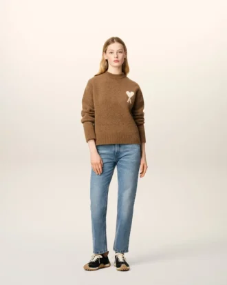 Jean bleu en coton, coupe classique