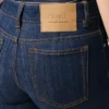 Jean bootcut en coton bleu