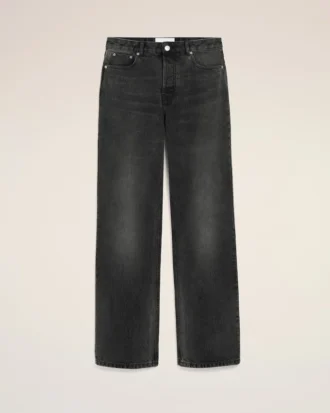 Jean large en coton noir