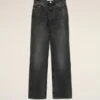 Jean large en coton noir