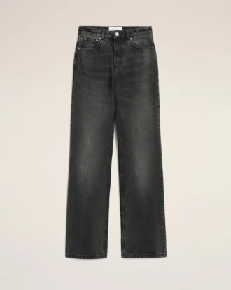 Jean large en coton noir