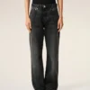 Jean large en coton noir