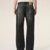 Jean large en coton noir