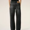 Jean large en coton noir