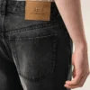 Jean large en coton noir