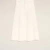 Jupe longue en coton blanc