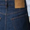 Jupe longue en coton bleu