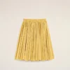 Jupe midi Corolla en coton jaune
