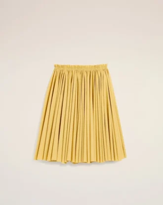 Jupe midi Corolla en coton jaune