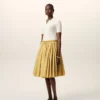 Jupe midi Corolla en coton jaune